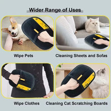Load image into Gallery viewer, Pet Cats Hair Remover Gloves Electrostatic For Dogs Reusable Washable Grooming Glove With 2-In-1 Lint Roller Brush
