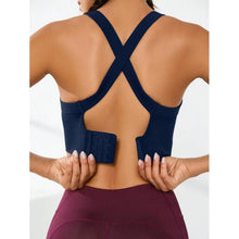 Load image into Gallery viewer, Sports and Beautiful Back Bra Set, Cross-Back Sports Bra, No Chest Pad, Adjustable Size, and Can Be Worn Inside Normally
