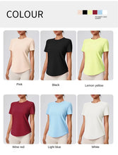 Load image into Gallery viewer, Yoga Classic T-shirt Women's Fitness Yoga Clothing Short Sleeve Round Neck Sports T-shirt
