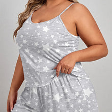 Load image into Gallery viewer, Star Print Crop Pajama Set
