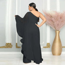 Load image into Gallery viewer, Women One Shoulder Jumpsuit Ruffle Long Sleeve Elegant Solid Aysmmetric Fashion Autumn Rompers Casual Party Club Jumpsuits 2024
