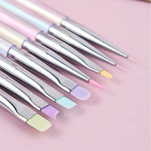 Load image into Gallery viewer, Nail Design Art Pen Aurora Transparent Brush Painting Brush Uv Gel Extension Drawing Carving Pen Diy Manicure Tool Nail Brush
