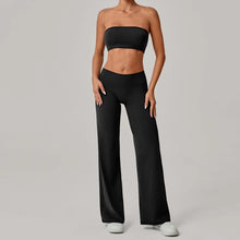 Load image into Gallery viewer, 2PCS Yoga Set Women Yoga Pant Workout Tracksuit Sportswear Gym High Waist Straight Leg Bottoms Fitness Bta Sports Suit XP01
