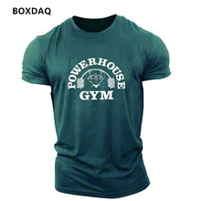 Load image into Gallery viewer, Gym Weightlifting Sports Men's T-Shirts Summer Short Sleeve Fitness Sports Male T Shirt  O-Neck Casual Loose Tops 6XL Plus Size
