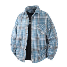 Load image into Gallery viewer, Plaid Flannel Casual Long Shirt
