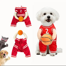 Load image into Gallery viewer, Basketball Costumes Dog Cat Pet Clothes Cute Puppy Sport Costume for Small Dogs Kitten Party  Ball Uniform Apparel
