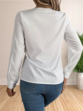 Load image into Gallery viewer, Elegant Layered V-Neck Office Blouse
