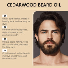 Load image into Gallery viewer, Men Beard Care Oil Moisturizing Growth Shine Soften Beard Strengthen Roots Hair Thicker Styling Care Beard Growing Essential Oil
