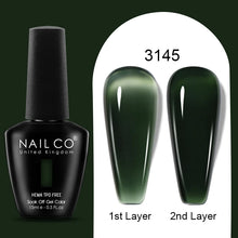 Load image into Gallery viewer, NAILCO 15ml Colorful Jelly Gel Nail Polish Gorgeous Color HEMA TPO FREE Soak Off UV LED Semi Permanent Long Wear Gel Varnish
