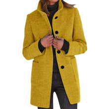 Load image into Gallery viewer, Womens Wool Cardigan Coats With Pockets Ladies Lapel Long Jacket Coat Fashion Solid Casual Winter Jackets for Women Plus Coat
