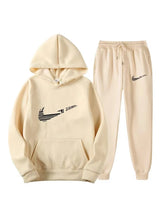Load image into Gallery viewer, Men Tracksuit 2 Pieces Sets Hooded Sweatshirt +Drawstring Pants Male Hoodies Running Sportswear Men Women Autumn Sportwear
