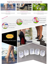 Load image into Gallery viewer, High Heels Includes Non-slip Latino Dance Heels Includes Shoe Cleaning Kit Cap Heels Silicone Cleats
