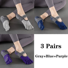 Load image into Gallery viewer, Grip Toe Yoga Socks Set
