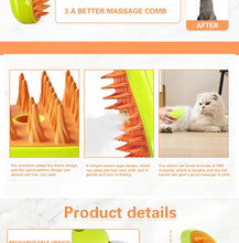 Load image into Gallery viewer, Cat Dog Steamy Brush Steam Brush Electric Sprayer for Massage Pet Grooming Tool Shedding 3 in 1 Electric Sprays Massage Combs
