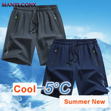 Load image into Gallery viewer, Newest Summer Shorts Men Gym Sport Running Fitness Workout Man Short Pants Breathable Quick-drying Drawstring Men's Shorts Black
