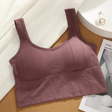 Load image into Gallery viewer, Breathable Sports Bra Anti-Sweat Fitness Top Women Seamless Yoga Bra Shockproof Crop Top Push Up Sport Bra Gym Workout Top
