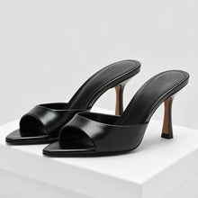 Load image into Gallery viewer, Sexy Brand High Heels Slides Female Slippers New Summer Open Toe Sandals Female Concise Mature Designer Banquet Party Shoe Woman
