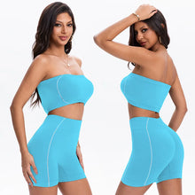 Load image into Gallery viewer, Women's Side Line Contrast Yoga Set Flat Seam Moisture Wicking Anti Rubbing Outdoor Workout Daily Trendy Fitness Two Piece Suit
