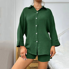 Load image into Gallery viewer, Cotton Button Down Pajama Set
