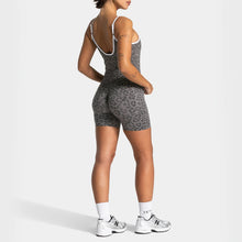 Load image into Gallery viewer, Leopard Print Yoga Set Women: 2 Piece High Waist Shorts &amp; Tank Top, Soft Stretch Quick Dry Gym Fitness Activewear

