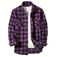 Load image into Gallery viewer, Classic Plaid Flannel Shirt Men
