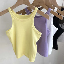 Load image into Gallery viewer, 2024 Women Tank Tops Sexy Cropped Top Female Women Summer Camisole Camis Black White Sport Clothes For Women
