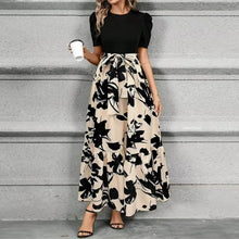 Load image into Gallery viewer, Elegant Lace-Up Ruffle Hem Dress
