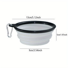 Load image into Gallery viewer, Dog Folding Bowl Portable Dog Travel Bowl Dog Food Water Bowl for Outdoor Walking Silicone Dog Food Water Bowl with Bowl Lip
