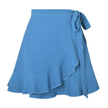 Load image into Gallery viewer, High Waist Chiffon Ruffle Skirt
