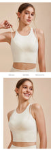 Load image into Gallery viewer, Sports Bra with Shock-absorbing Shoulder Straps for Women, Gathered Back, Fitness Bra, Running Top, New

