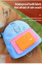 Load image into Gallery viewer, Waterproof Pet Backpack For Dogs Puppy Bag With Harness Collar Outdoor Travel Dog Snacks Backpack French Bulldog Dog Accessories
