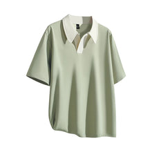 Load image into Gallery viewer, Oversized Contrast Summer Polo Shirt
