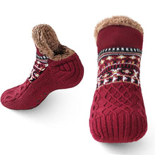 Load image into Gallery viewer, Plush Winter Home Floor Socks
