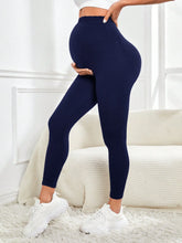 Load image into Gallery viewer, Maternity Leggings Over TheBelly Buttery Soft Pregnancy Workout Pants High Waisted Maternity Activewear for Women
