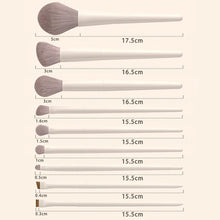 Load image into Gallery viewer, 12PCS Makeup Brush Set Foundation Concealer Powder Eyeshadow Blush Brush Kabuki Blending Cosmetic Beauty Tool for Face
