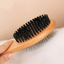 Load image into Gallery viewer, Pet Grooming Brush Double-sided Brush Comb Stainless Steel Needle Bristles Hair Brush Grooming Hair Remover Brush Pet Supplies
