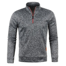Load image into Gallery viewer, Men Sweatshirts Spring Thicker PulloverHalf Zipper Pullover for Male Hoody Man Sweatshir Autumn Solid Color Turtleneck Sweaters
