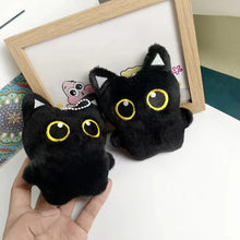 Load image into Gallery viewer, Cute plush toy of a black cat, suitable for decoration and also a great gift option.
