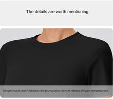 Load image into Gallery viewer, Yoga Classic T-shirt Women's Fitness Yoga Clothing Short Sleeve Round Neck Sports T-shirt
