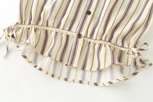 Load image into Gallery viewer, Women's Shirts Autumn 2026 New Fashion Stripes Slim Unique Youth Street Autumn Blouses Chic Elegant Travel Comfortable Blouse
