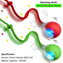 Load image into Gallery viewer, iLMH 1/2 PCS Cat Interactive Ball Toy Automatic Rolling Ball Faux Tail Rechargeable Smart Pet Electric Toy Pet Toy Imitate Mouse
