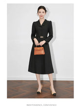 Load image into Gallery viewer, Luxury Office Lady Midi Dress
