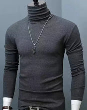Load image into Gallery viewer, Autumn Winter Mens Turtleneck Sweaters Casual Thermal Long Sleeve Slim Fit Pullovers Stretch Basic Tops Sweatshirt Jumper TShirt
