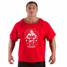 Load image into Gallery viewer, Men's T Shirts Fitness Men Bodybuilding  Shirt Batwing Sleeve Rag shirt Gym Fitness Muscle Running T shirt
