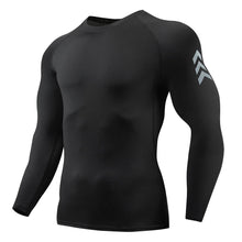 Load image into Gallery viewer, Gym Sports T-shirts for Men Long Sleeve Tights Boxing Sportswear Breathable Quick Dry Fitness Tops Male Outdoor Training Clothes
