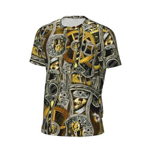 Load image into Gallery viewer, Gym T Shirt For Men Steampunk Design T-Shirts Fashion Wonderful Clockwork Vintage Summer Tees O Neck Streetwear Design Tops
