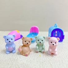 Load image into Gallery viewer, Children's Play House Toys with Teddy Bears Pet Bathrooms Scene Little Girls Family Pet Toys Gift for Kids
