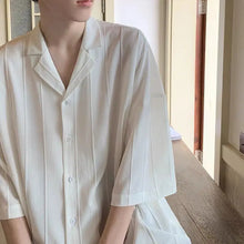 Load image into Gallery viewer, Striped Short Sleeve Shirt Men
