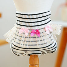 Load image into Gallery viewer, Striped Cotton Puppy Panties Set
