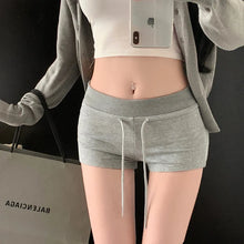 Load image into Gallery viewer, Women Shorts Summer High Elastic Lace Up Drawstring Sleep Bottoms Fitness Running Simple Home Safety Underwear Cool Comfortable
